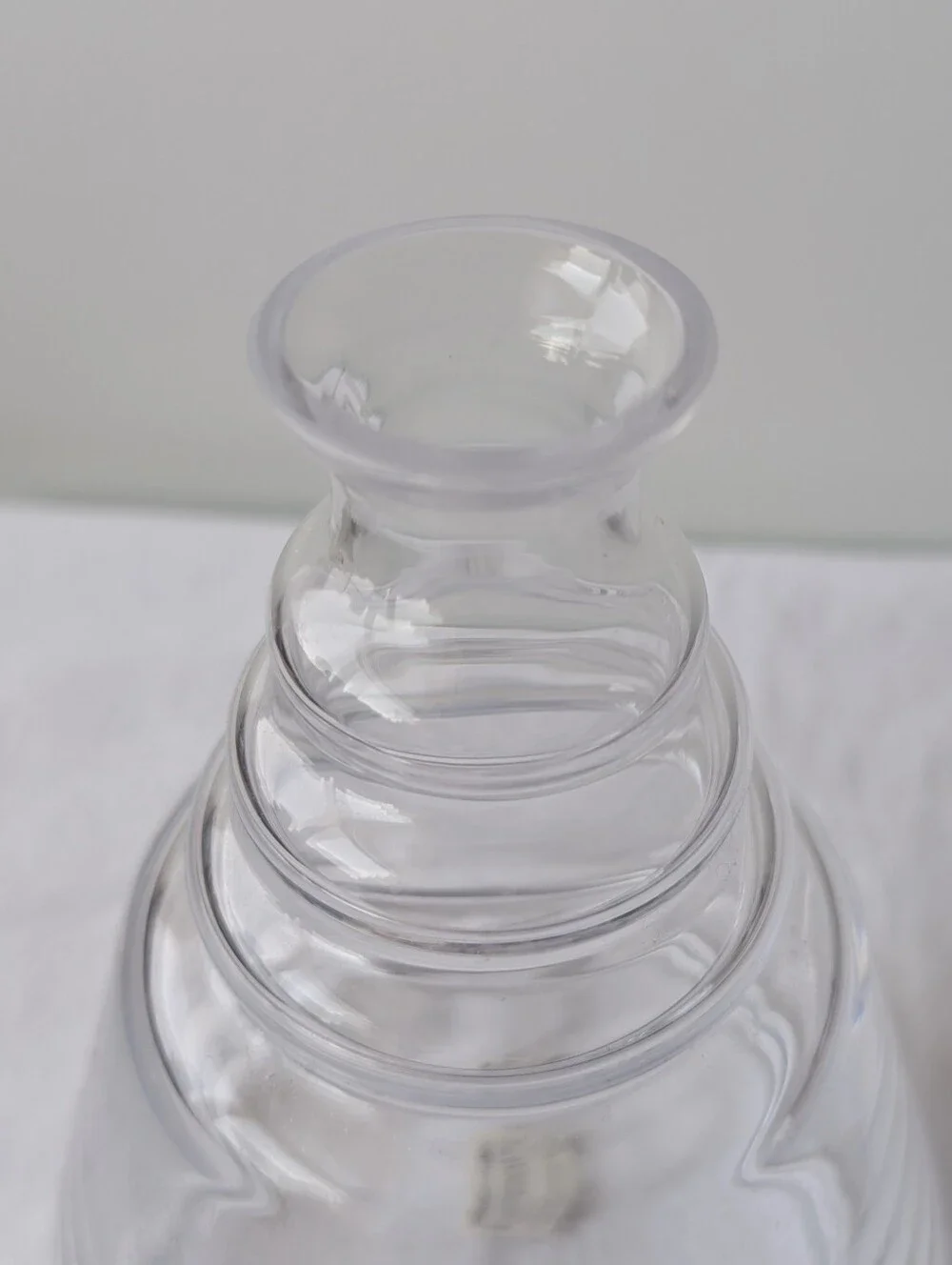 Crate&Barrel Krosno Poland Glass Wells Decanter with Stopper